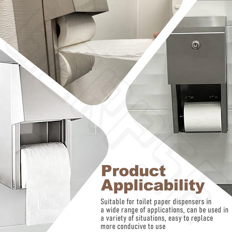Set of 6 B-4288-9 B-2888 B-4288 B-4388 Toilet Paper Holder Roller Spindle Compatible with Bobrick Classic Contura Series Dispensers - Provides a Sturdy Replacement Roll for Toilet Paper Dispensers