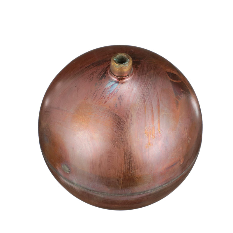 Watts FLT-C Series 4" Heavy Duty Copper Float for Float Valves in Control Assembly, 1/4"-20 Female Thread Connection, Overlapping Joints, Max Working Temperature 200° F 4 Inch
