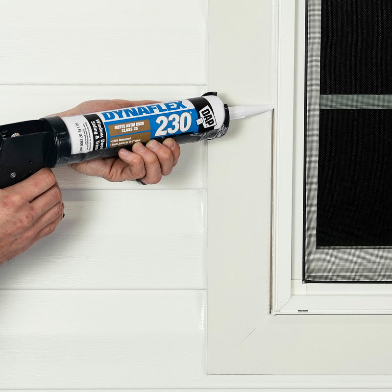 DAP Dynaflex 230 Premium Elastomeric Sealant, White WT099, 10.1 Oz (7079807102)