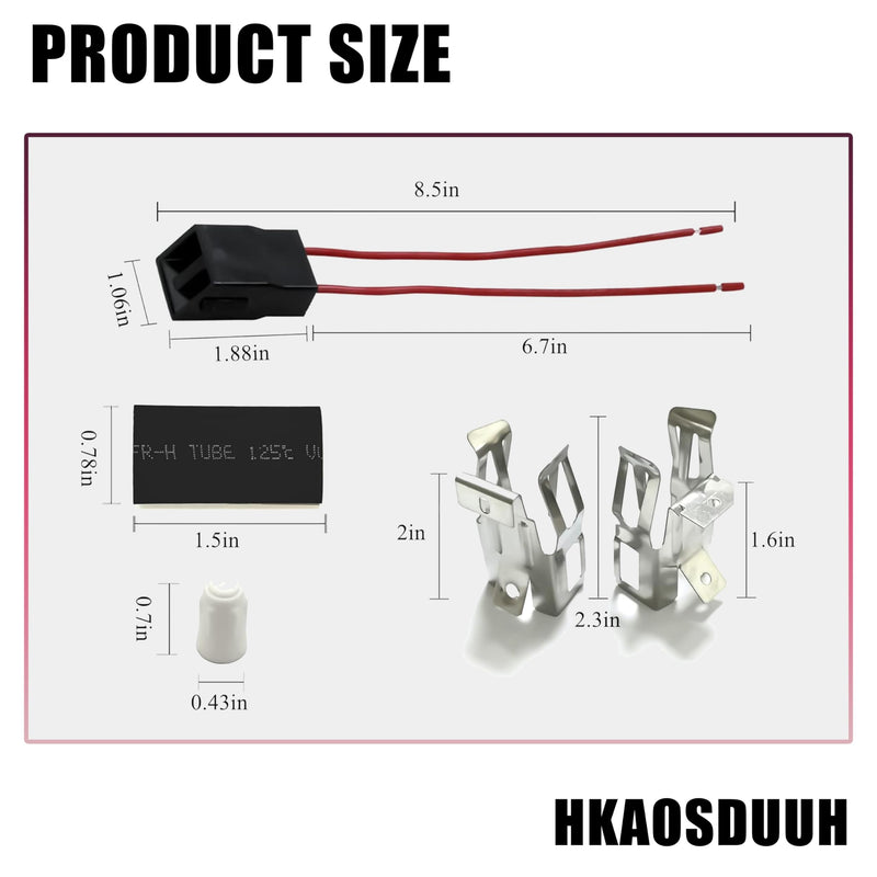ERR117 Range Burner Receptacle Kit Replacement Parts for Stove Compatible with Whirlpool Kenmore Sears and Roper Refrigerator Oven 330031 RR117 RR109 5301167733 5303935058 WB17X210 12001673