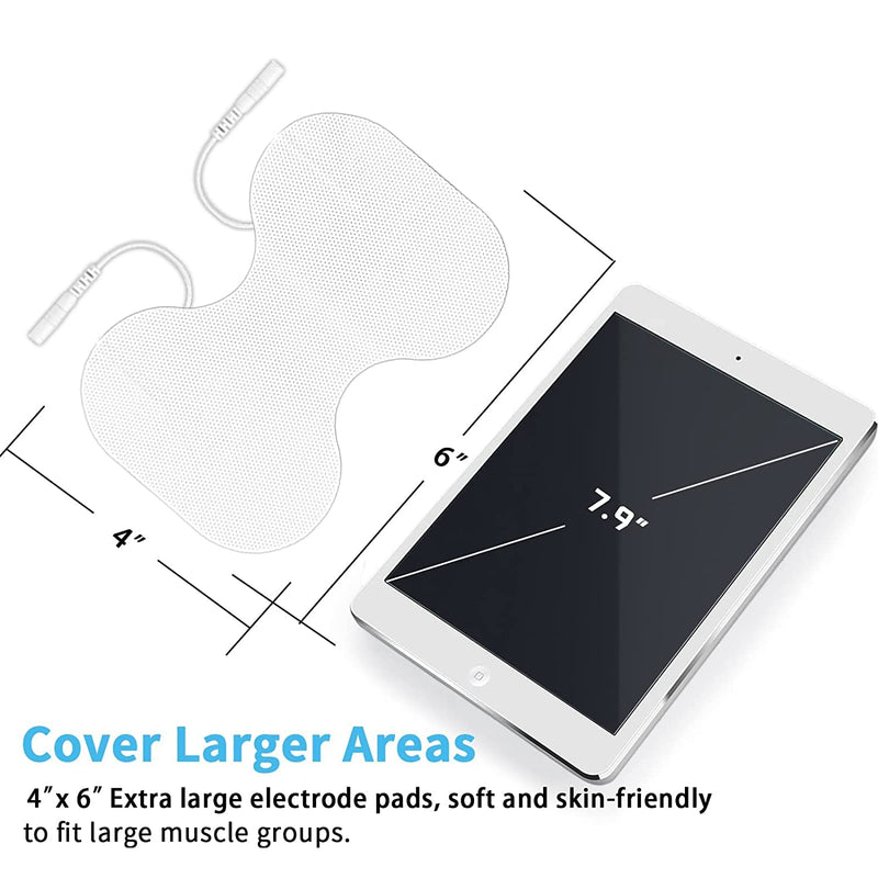 TENS Unit Replacement Pads - Pack of 10 Extra Large Butterfly Shaped Electrode Squares… 10 PCS