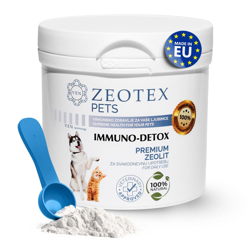Zeolite Powder 100% Natural Food Supplement for Immunity & Detox, Digestive Health, Joint Health Supplement Powder, Liver Detox, Enhance Pet Health w/Easy-to-Use Pet Supplements, 350g/12.35 oz 350 grams
