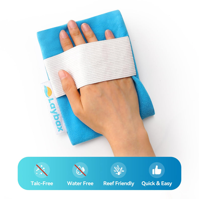 Sand Eraser - Refillable Sand Remover for Beach with Elastic Hand Strap for Families on Vacation, Large Size with Sliding Top Resealable Bag & Zipper Pouch, Only 3 Ingredients 1-Pack