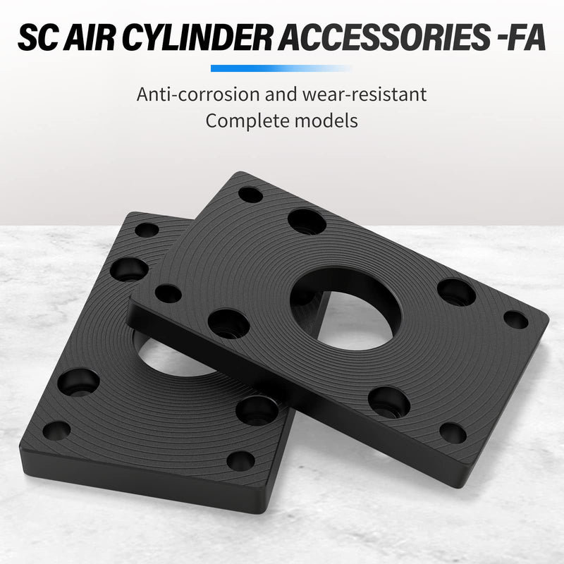 TAILONZ PNEUMATIC Bore 63mm SC Air Cylinder Base Connection fittingsStandard Type Pneumatic Parts air Cylinder Flange mounting Plate FA-63