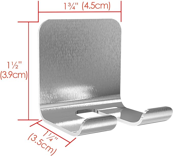 Linkidea 2 Pack Shower Wall Mount Safety Razor Holder Adhesive Shaver Hook Hanger Stand Bathroom Wall Mounted Razor Holder for Viking Merkur Double Edge Safety Razor - NewNest Australia