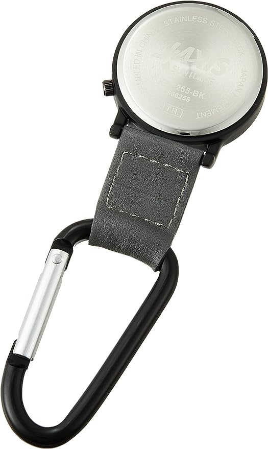 watch with carabiner, pocket watch, pocket watch, hook watch, Black, Classic - NewNest Australia