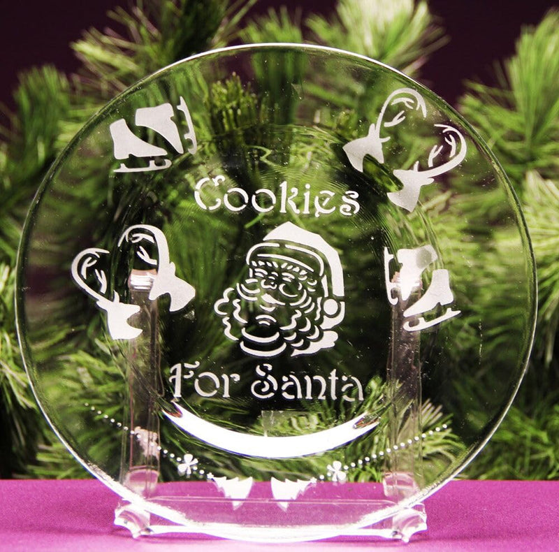 Over'N'Over Reusable Glass Etching Stencils – Durable Self-Stick Designs for Glass, Mirrors, and Ceramics with Armour Etch Cream – 5" x 8" Stencil Sheet - Cookies for Santa