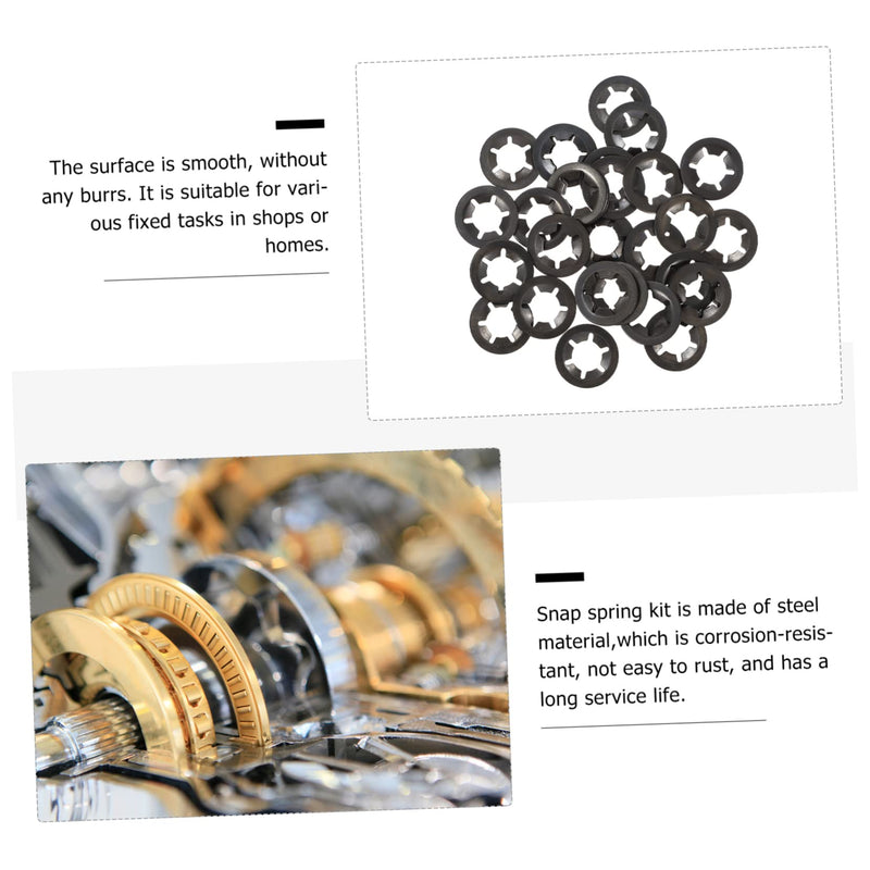 GLEAVI 420 Pcs Bearing Clamp Retaining Ring Bearing Clamp Washer Plum Washers Ring Bearing Clip Washers Bearing Retaining Washer Bearing Locking Ring Internal Tooth Washer Locking Washers