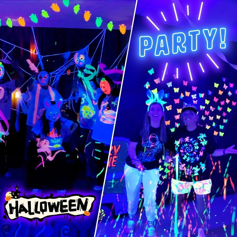 42W LED Black Light Bar, IP66 Waterproof Blacklight Bar with 6ft Cord+Plug+Switch, Black Lights for Glow Party, Fluorescent Poster, Body Paint, Birthday, Halloween, Bedroom, Classroom 42W-1Pack