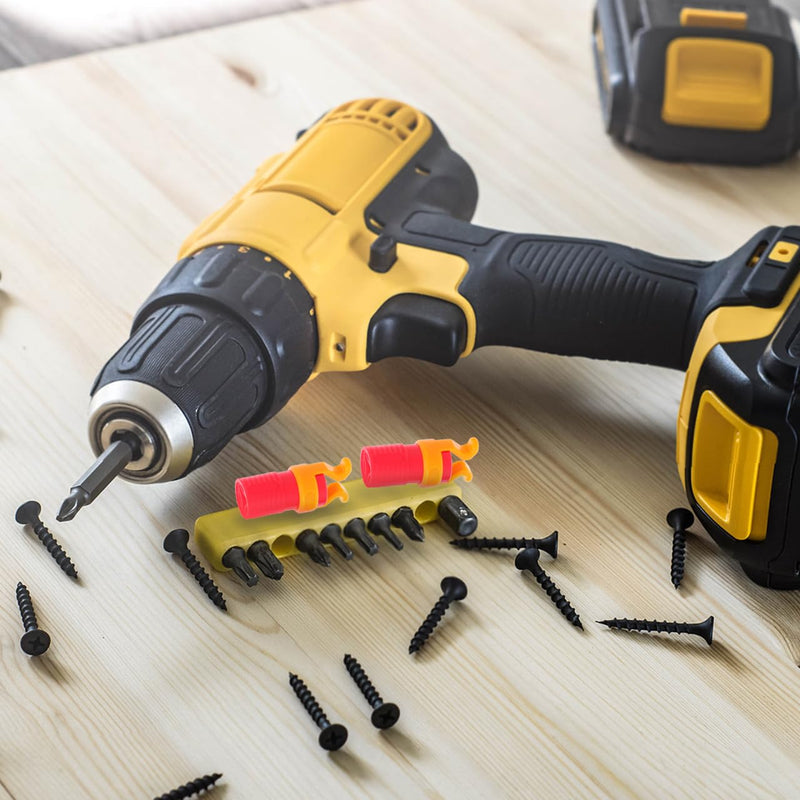 4PCS Abs Screw Holder Clamp Set, Screw Gripper for Woodworking, Easy Installation, Fits Electric and Manual Screwdrivers
