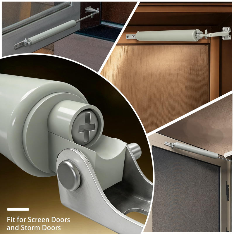 Screen Door Closer, Storm Door Closer,304 Stainless Steel Material,Lasts for 20+ Years, specifically Designed for Screen Doors and Storm Doors, 1 Pack