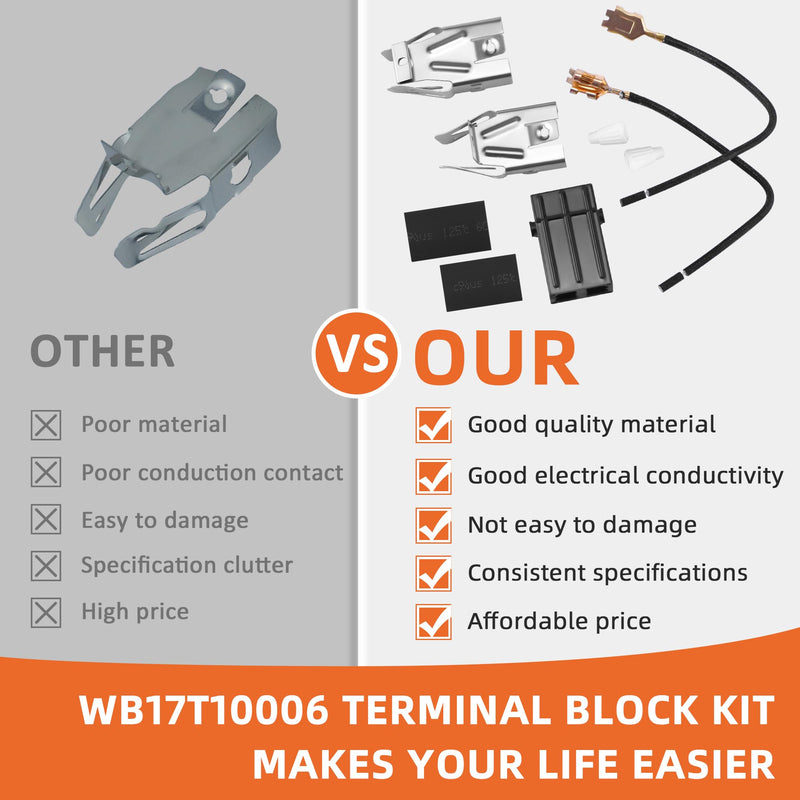 330031 Surface Element Receptacle Kit/330031 Range Burner Compatible for Whirl-Pool Ken-More Cro-sley May-tag Kithcen-aid etc Stove,Replaces AP3075808 PS340571 EAP340571 3374 by MIFLUS-4 Packs