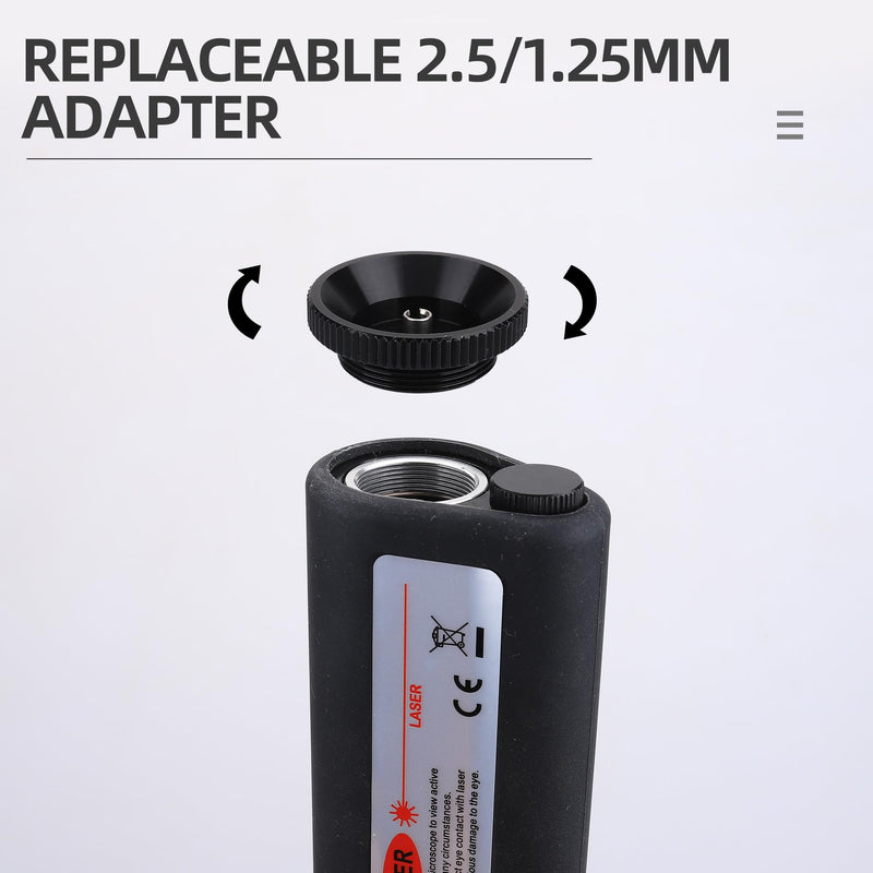 Fiber Optic Jumper Equipment Magnifying Glass Optical Connector SC/LC/FC end face Inspection Probe Handheld Fiber Optic Microscope 200X