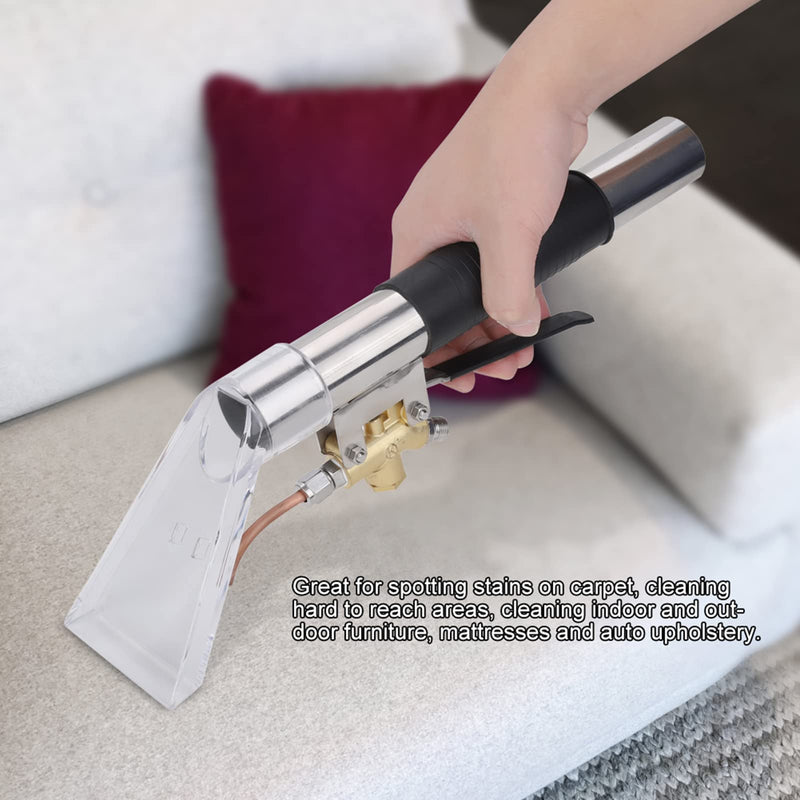 High Pressure Steam Cleaner Accessory Vacuum Nozzle, Carpet Cleanse Furniture Extractor, Auto Detail Wand Tool for Carpet Sofa Car Roof Interior Seat