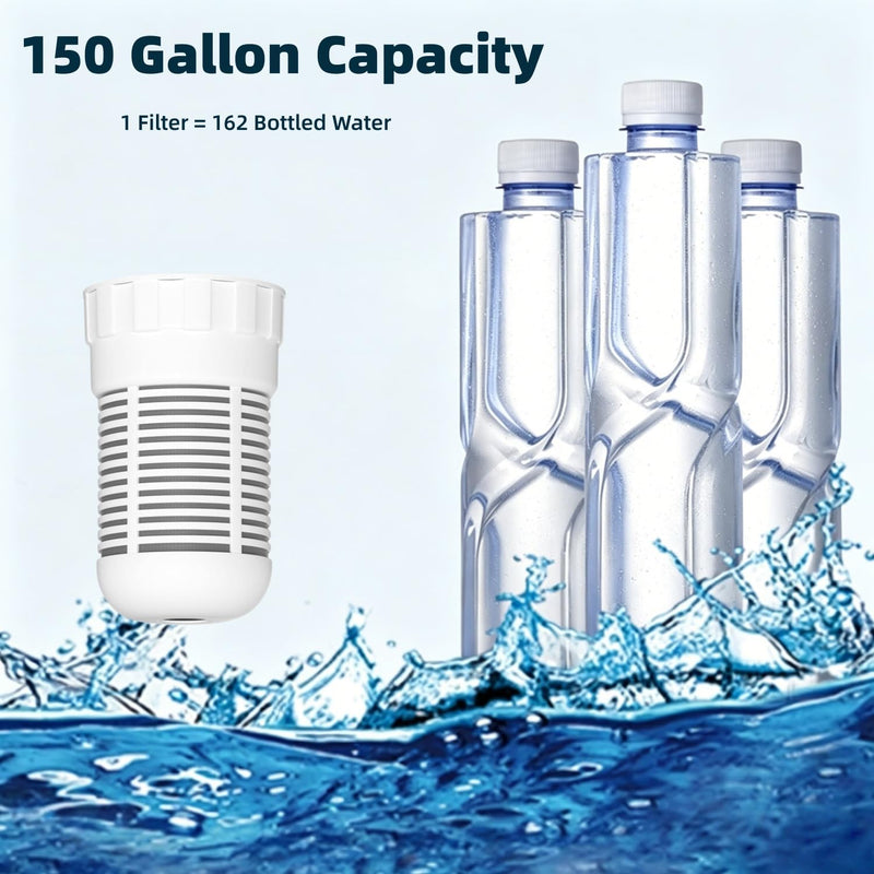 Water Filter, Replacement Compatible with Seychelle Water Filter Pitcher Alexapure Pitcher 32 oz/Dual-Filter 64 oz pH Enhancing Filtration, 4 Pack