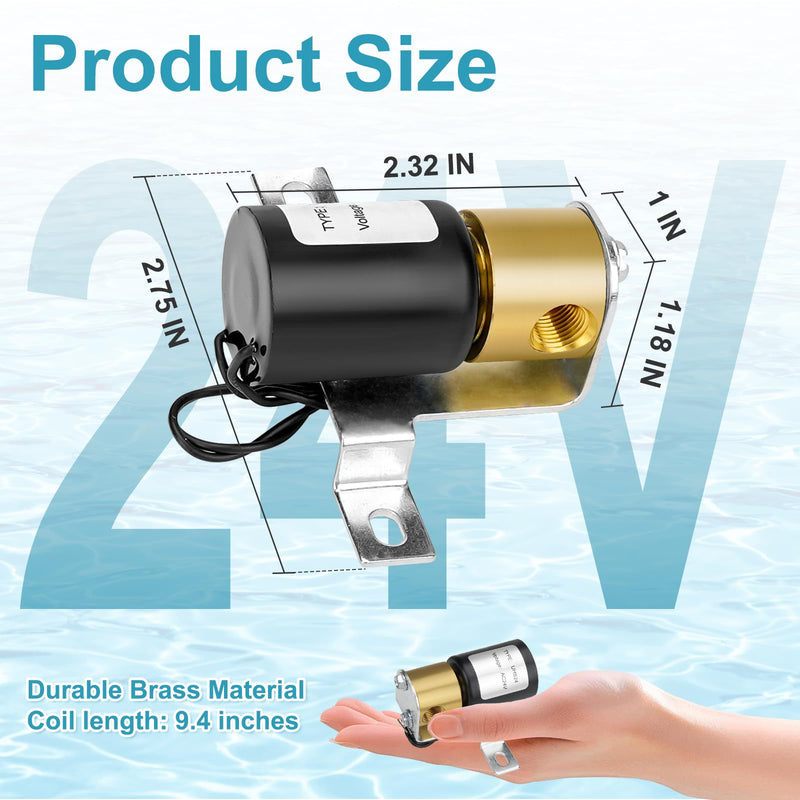 UHS24 Universal Humidifier Solenoid Valve,24 Volts Humidifier Solenoid Valve Fit for Aprilaire General Honeywell Skuttle Humidifier Replacement 990-53 4040 HE220 HE225 HE260 HE265