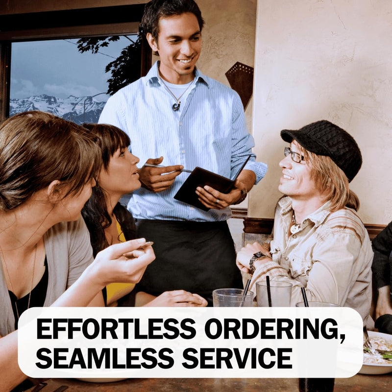 LINTRU Server Book, Durable Construction Server Books for Waitress, Efficient Organization Waitress Book, Compact and Convenient Server Books, Perfect for Restaurants, Cafes, and Bars Black