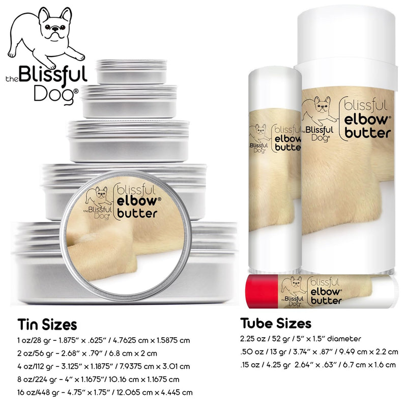 The Blissful Dog Elbow Butter, Moisturizer for Dry, Cracked Elbow Calluses, Versatile Dog Balm, Lick-Safe Balm, 1 oz. 1 Ounce - PawsPlanet Australia