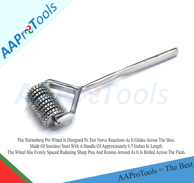 Diagnostic NEUROLOGICAL Instruments WARTENBERG Sensory Pinwheel PIN Wheel 10 Head