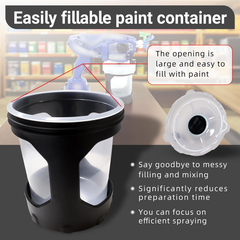 17R821 Paint Bucket Fits for Various FLEXLINER System 32 OZ Solvent-Based 32 oz