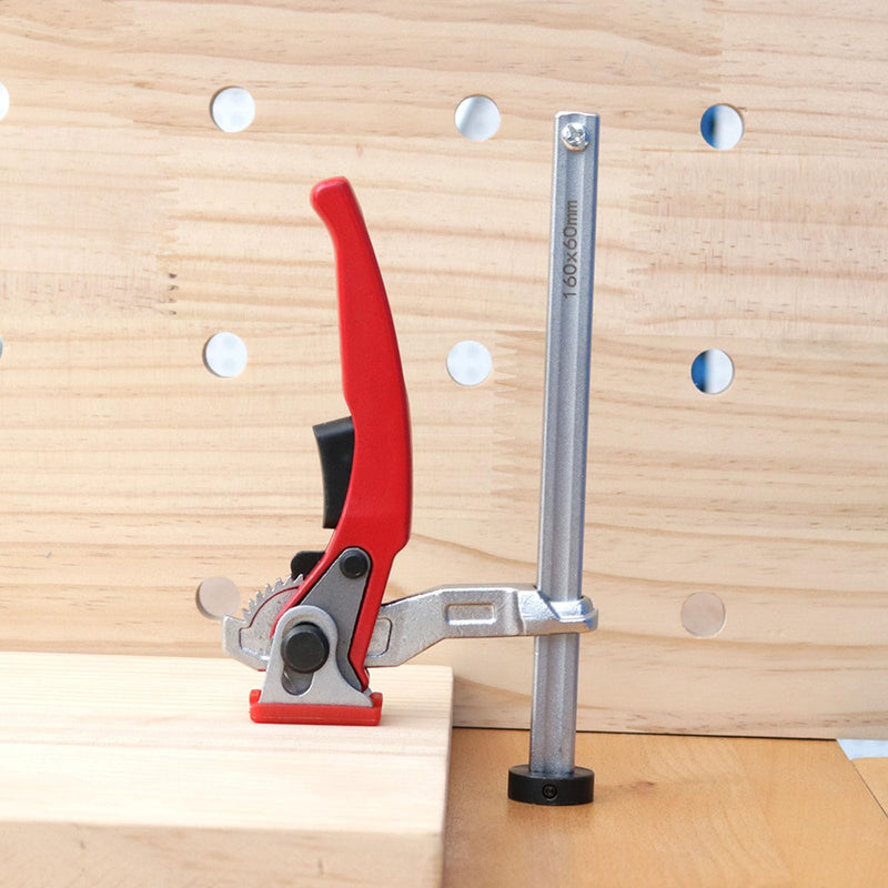 Bench Dog Clamp ,Alloy Steel 20mm Base Self Alignment Hold n Clamp Ratchet Mechanism for Woodwork