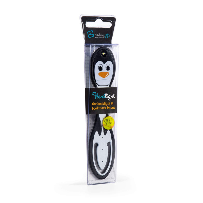 Gifts for Readers & Writers Flexilight 2-in-1 LED Reading Light | Clip-On Bookmark & Book Light | Reading Lamp for Children & Adults | Essential Book Accessories | Gift for Book Lovers Penguin