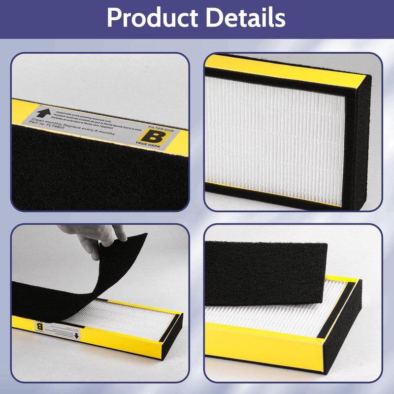FLT4825 HEPA Filter B Replacement for GermGuardian Air Purifier FLT4825/E