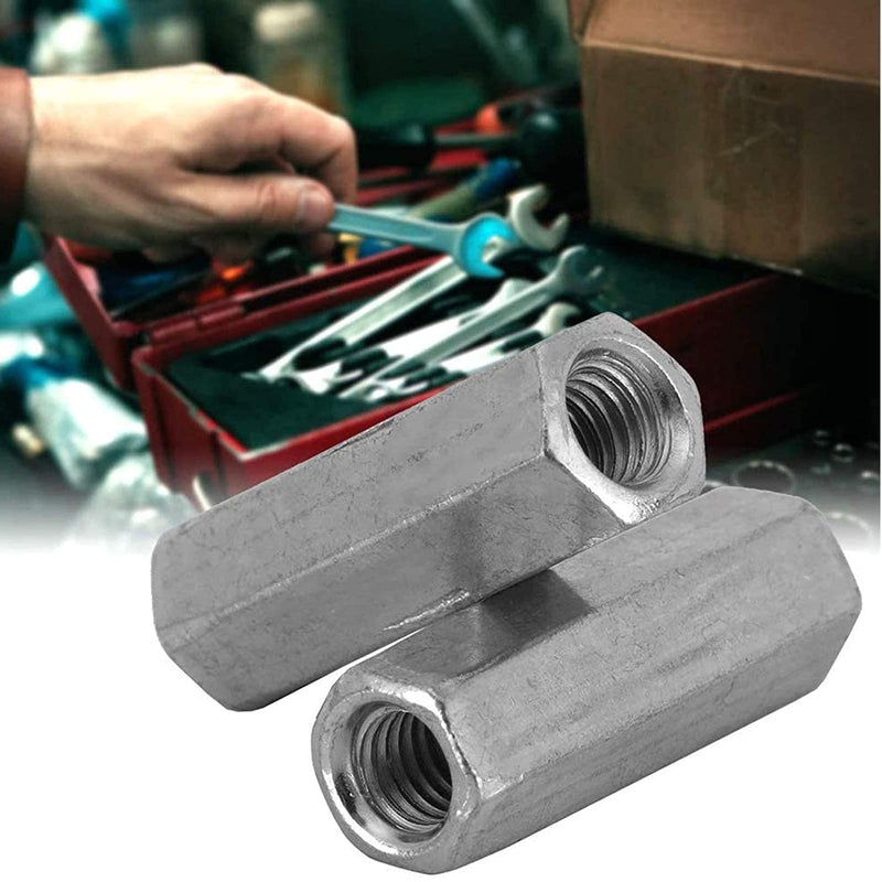 M10 X 1.5 x 32mm Long Rod Metric Hex Coupling Nut, Zinc Plated 5 Pcs M10 X 1.5 x 32mm