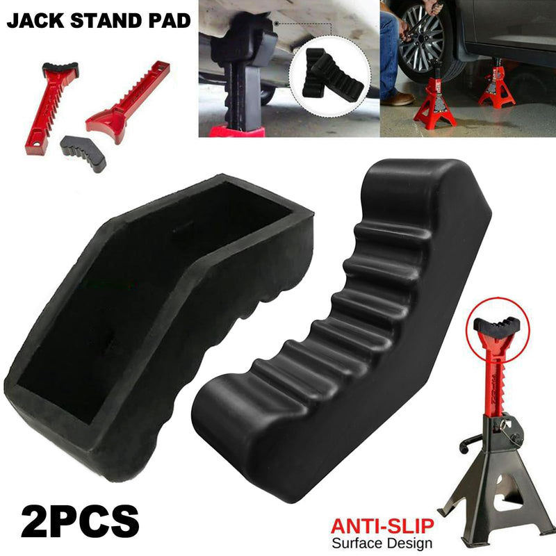 6Ton Car Jack Stand Rubber Pad Slotted Lift Floor Adapter Repair Tool Frame Rail Pinch Weld Lifting Universal Repair Tools Safety Grip Pads 6 Ton