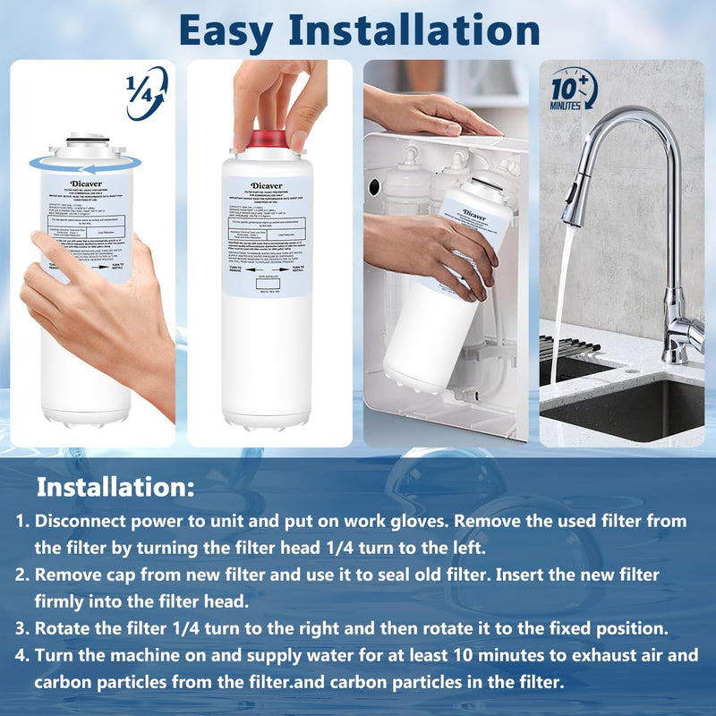 55898C Water Filter, Replacement for Halsey Taylor 55898C Filter Compatible with HWF172 Filter Replacement Filling Stations(1 Pack） 1 Pack