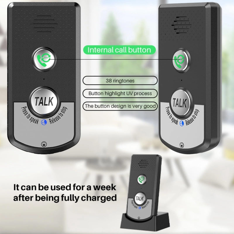 2 Way Wireless Intercom, 1000M Super Long Range Intercomunicador, Waterproof Indoor Outdoor Wireless Intercom System Communication System for Home House Business Office