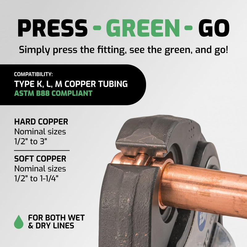 QuickFitting SurePress 2" Copper Press Cap 2 in. 1