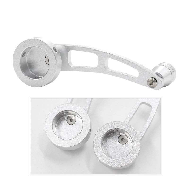 Window Crank Handle Window Winder Crank Riser Handle Replacement Billet Aluminum Universal for Car Wagon Door Window Crank Handle Winder Silver