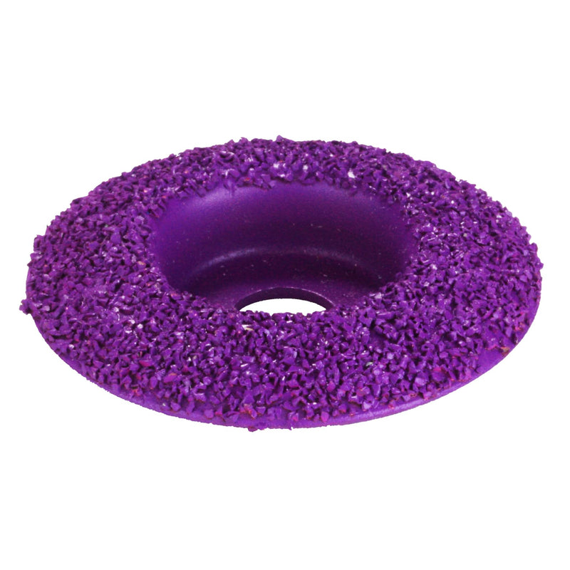 Purple Dome Top Fine Grit 2" Disc - Precision Hoof Trimming Tool for Smooth Finishing - Ideal for Goats, Horses, Sheep, Pigs & Cattle - Durable Replacement Disc for Hoof Boss Trimmer Tools