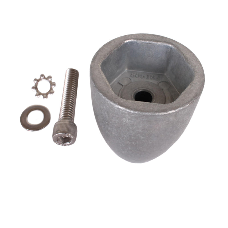SouthMarine Boat Engine 865182A01 865182A02 97-865182Q01 865182K01 Prop Propeller Shaft Anode kit for Mercury Mercruiser Outboard Motor Bravo 3 Zinc