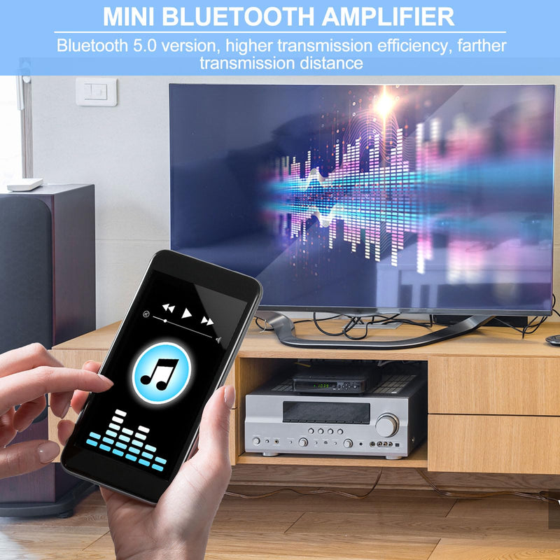Mini Amplifier Board Bluetooth Amplifier 2.0 2X100W 5V-24V Audio Power Amplifier Module for Store Home Theater Speakers (ZK-1002L) 100.0
