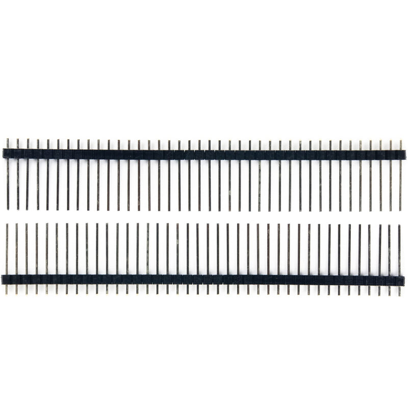 whiteeeen 10pcs Break-Away 0.1" 1 x 40 Male Pin Header 2.54mm Single Row Straight Pin Header PCB Pin Strip Connector (Pin Long 19mm)