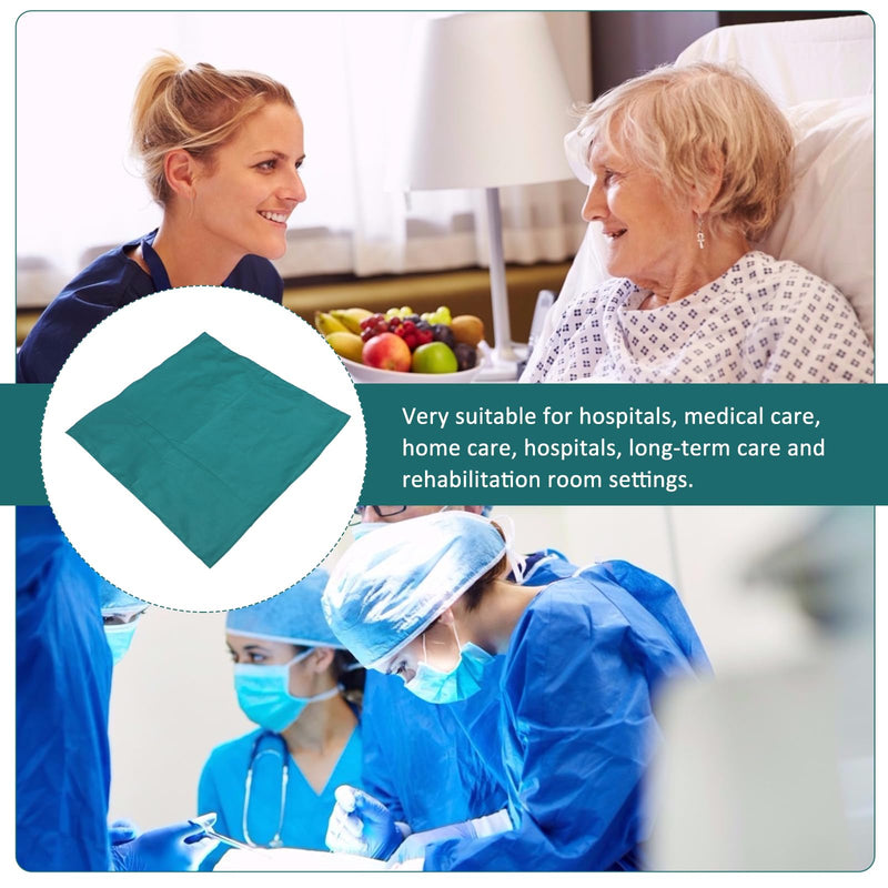 ULTECHNOVO 3pcs Surgical Care Operating Comfortable Room Absorbent Towels Professional Home Cotton Practical Cloth Green Medical for Wrap Xcm Towel