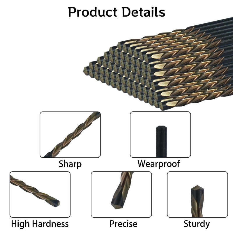 52 Pcs Drywall Router Bits M2 Drywall Cutout Tool 5/32" High Speed Guidepoint Cutting Bits for Power Tools and Spiral Saw