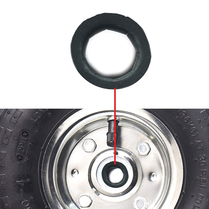 (8-Pack) 1/2" Axle Push Nuts, Dolly Wheel Lock Washers with Oiled Phosphate Finish - Fit 1/2” Axle Rods on Dollies, Yard Trailers, and Lawn Wagons 1/2" (0.5 inch) Black