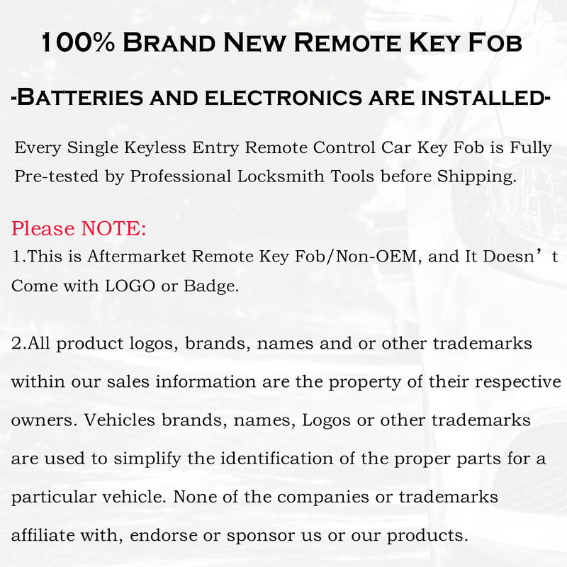Smart Key Fob Replacement Fits for Chevy Camaro Equinox 2010-2019 Cruze Traverse Malibu SS Impala 2014-2021 Buick Allure Lacrosse Regal Enclave Verano Cascada Proximity PEPS with Push Button Start
