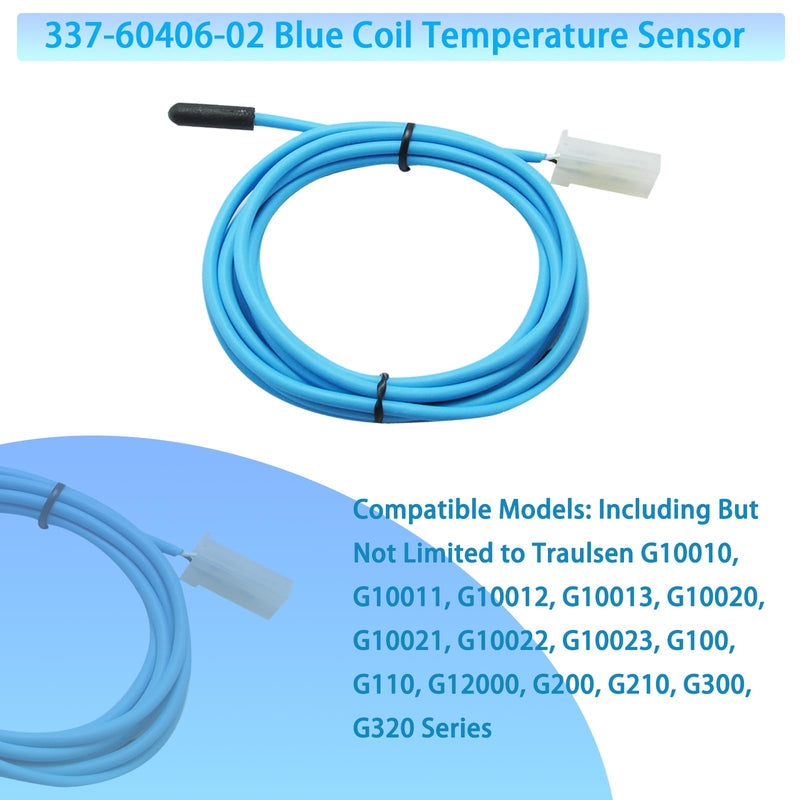 337-60406-02 Blue Coil Temperature Sensor 74 Inches Cable 337-60405-02 Replacement Traulsen Probes G10010,G10011,G10012,G10013,G10020,G10021 1 Year Replacement Service