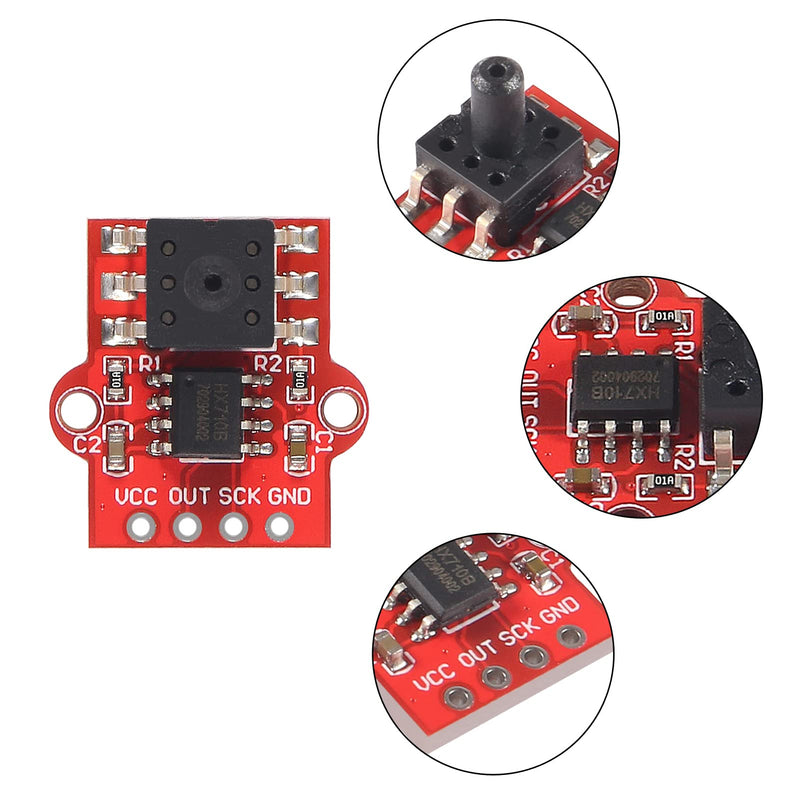 5pcs 3.3-5V Digital Barometric Pressure Sensor Module Liquid Water Level Controller Board 0-40KPa, Air Pressure Sensor Module Board for Arduino