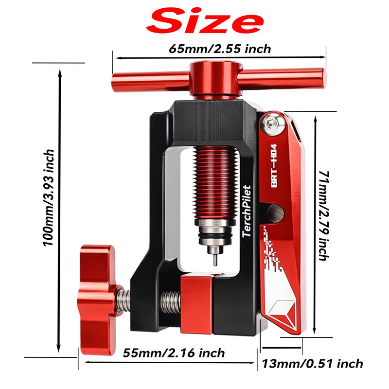 Bike Hydraulic Hose Cutter, Needle Driver & 8pcs Brass Olives Kit - Clean Cuts & Secure Connections,All-in-One Solution for Line Cutter & Hydraulic Hose Fitting Insert