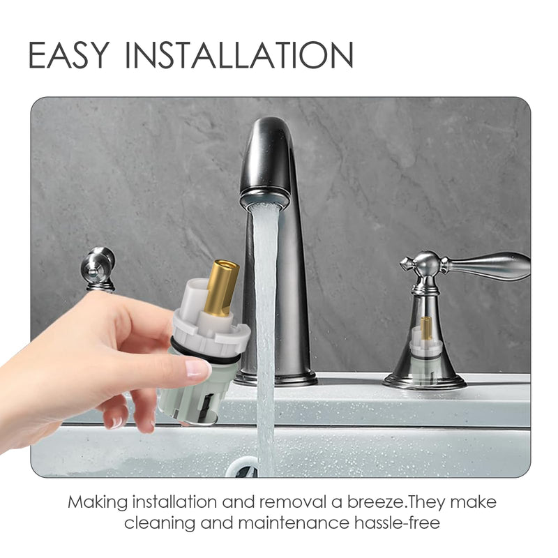 RP25513 Faucet Stem Replacement for Delta two handle Faucet Repair Kit Includes RP24096 Cartridge RP4993 Seat and Spring RP24097 Turn stop1/4, 4 pack