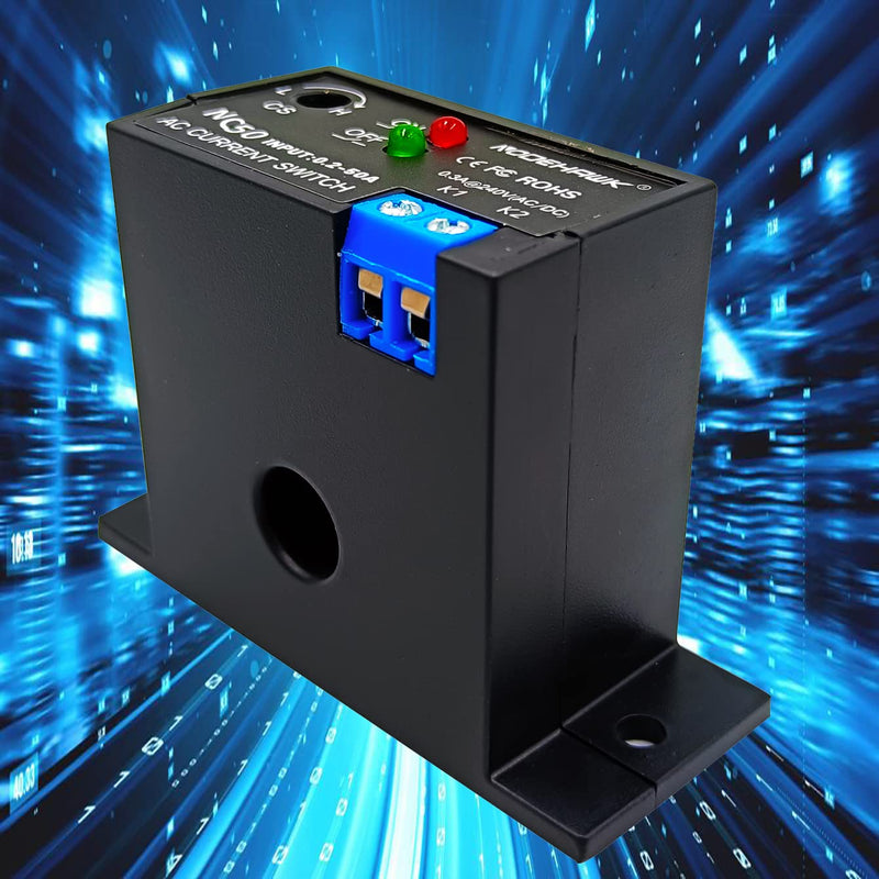 Current Sensing Relay AC Current Sensing Switch 0-30A Normally Closed Current Sensor Monitoring Relay (N30) Normally Open 30A