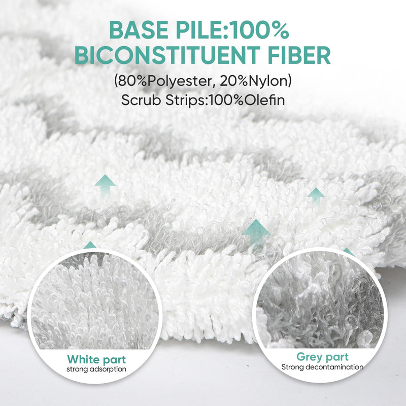 4 Pack 1940 Steam Mop Pads for Bissell PowerFresh Steam Mop 1806 1544 1440 2075A 2685A Series, Model 19402 19404 19408 1940a 1940q 1940t B0006 B0017 Replacement Parts, Microfiber Washable, Reusable 1