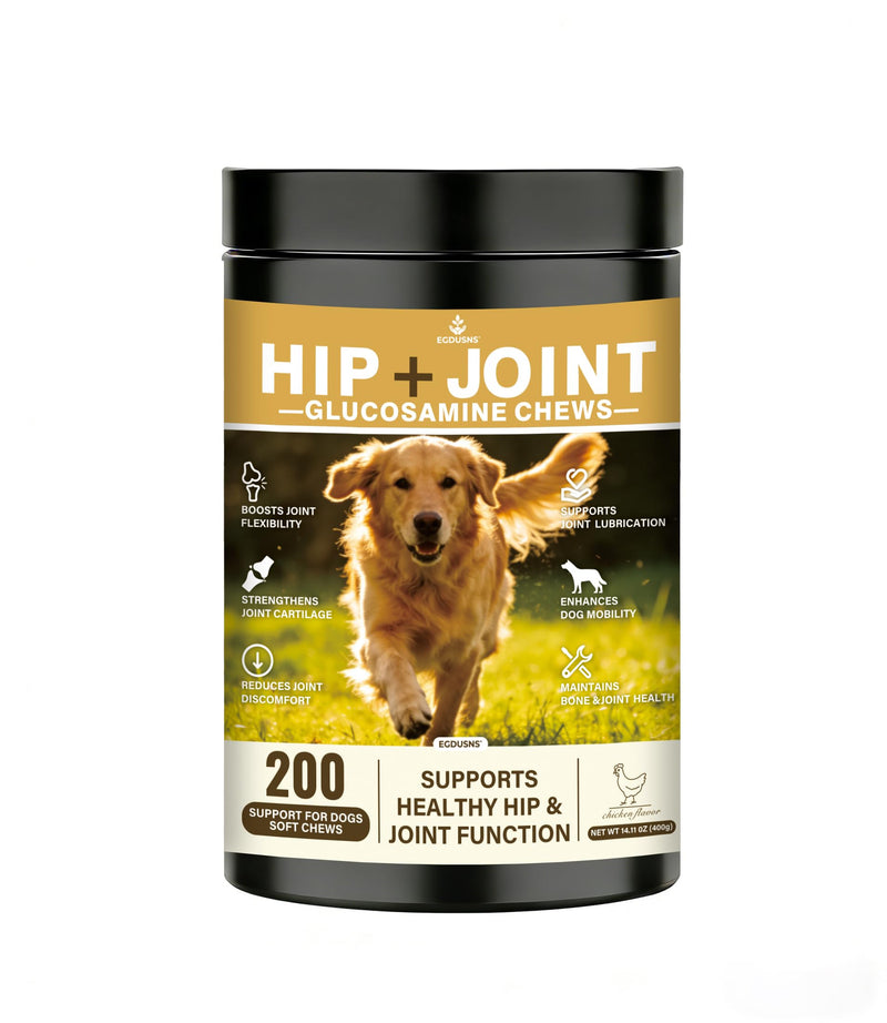 Hip and Joint Supplement for Dogs,Chondroitin Chews,Used to Relieve Pain Caused by Canine Arthritis and Provide Joint Care,Applicable to All Dog Breeds,200ct