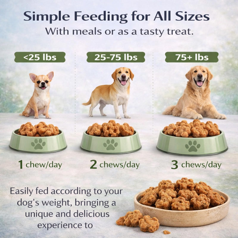 DM-01 Daily Multivitamin for Dogs, Dog Daily Multivitamin for Skin & Coat Health, Joint Support, Digestive Health, with Salmon Oil, Chondroitin, and Natural Vitamins, Beef Flavor, 60 Chews (1) 1