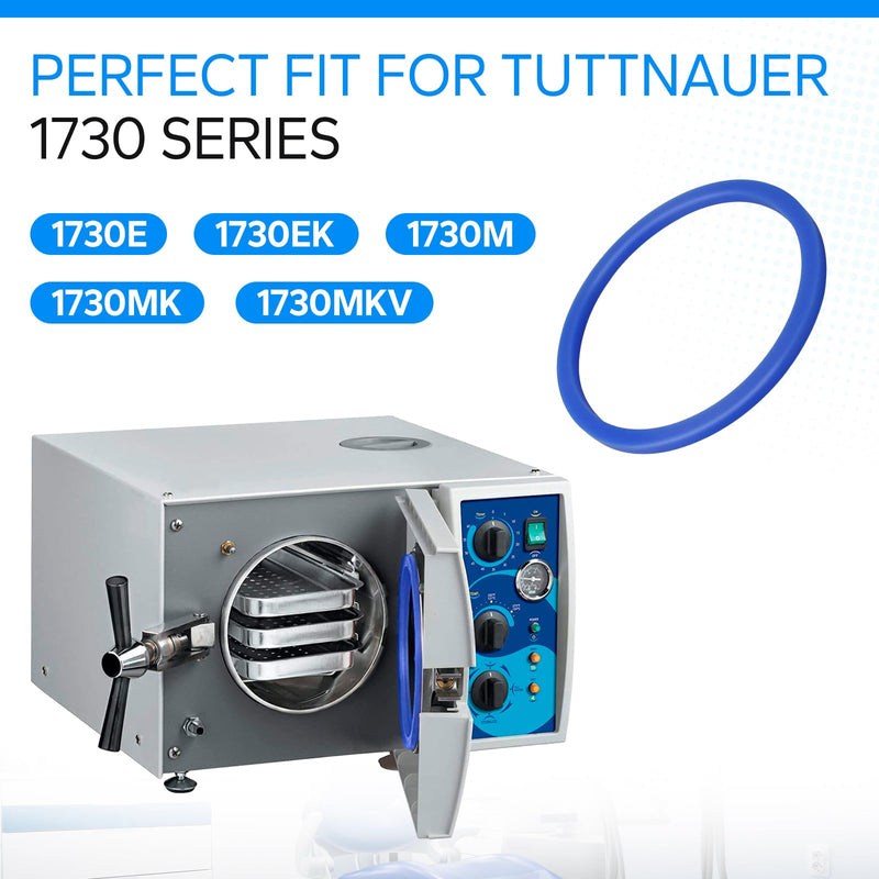 1730 Door Gasket Compatible with Tuttnauer Valueklave Autoclave - Parts for Tuttnauer Machine | Replacement Autoclave Door Gasket Part #02610020, for Tuttnauer 1730E, 1730EK, 1730M, 1730MK & Valueklave 1730MKV Autoclave